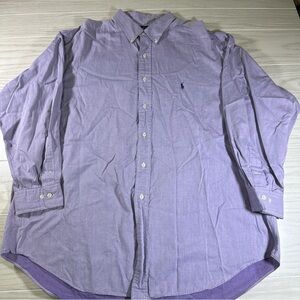 Ralph Lauren Men’s 17 1/2, 34/ 35 yarnmouth 100% cotton Long Sleeve Button Down